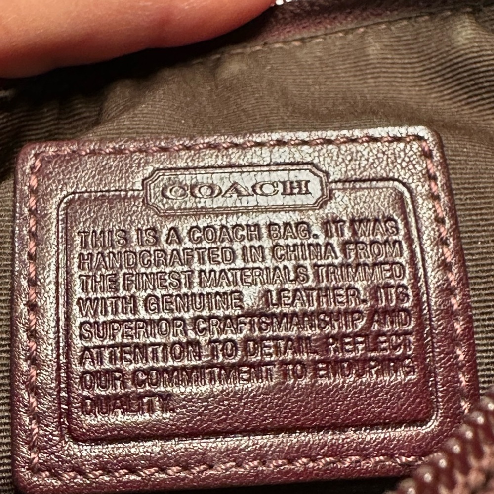 Coach Tan and Purple Crossbody Bag - Picture 6 of 9
